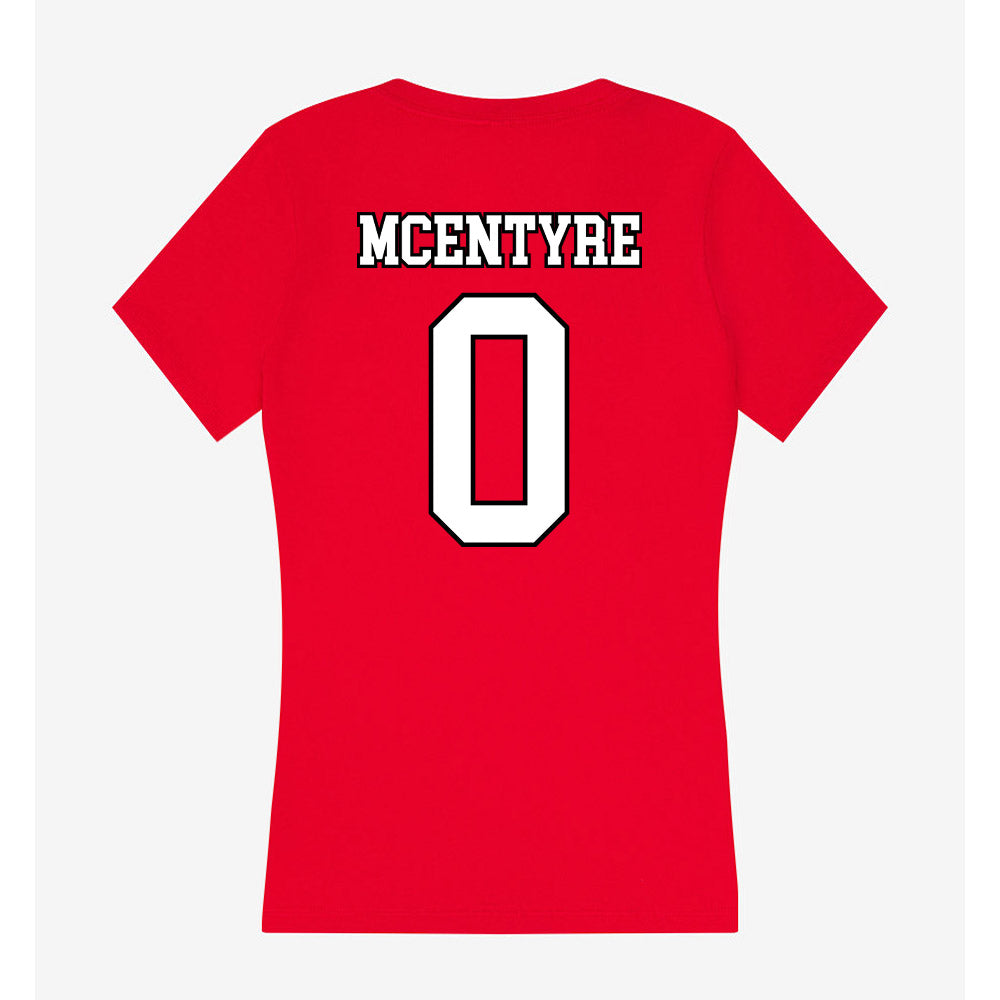 Youngstown State - NCAA Men's Track & Field : Jake McEntyre - Women's V-Neck T-Shirt-1