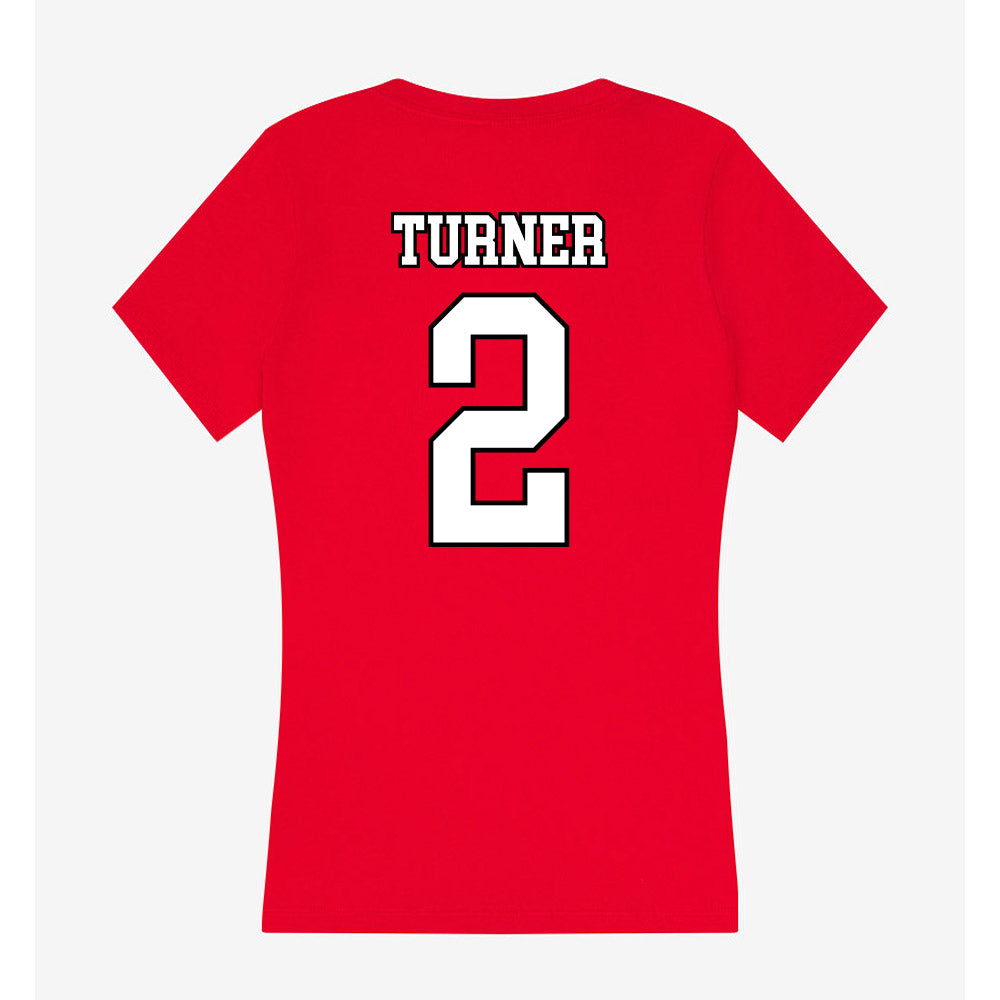 Youngstown State - NCAA Softball : Tai Turner - Women's V-Neck T-Shirt-1