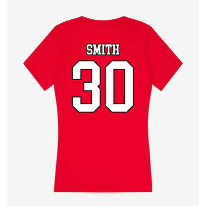 Youngstown State - NCAA Baseball : Brevin Smith - Women's V-Neck T-Shirt-1