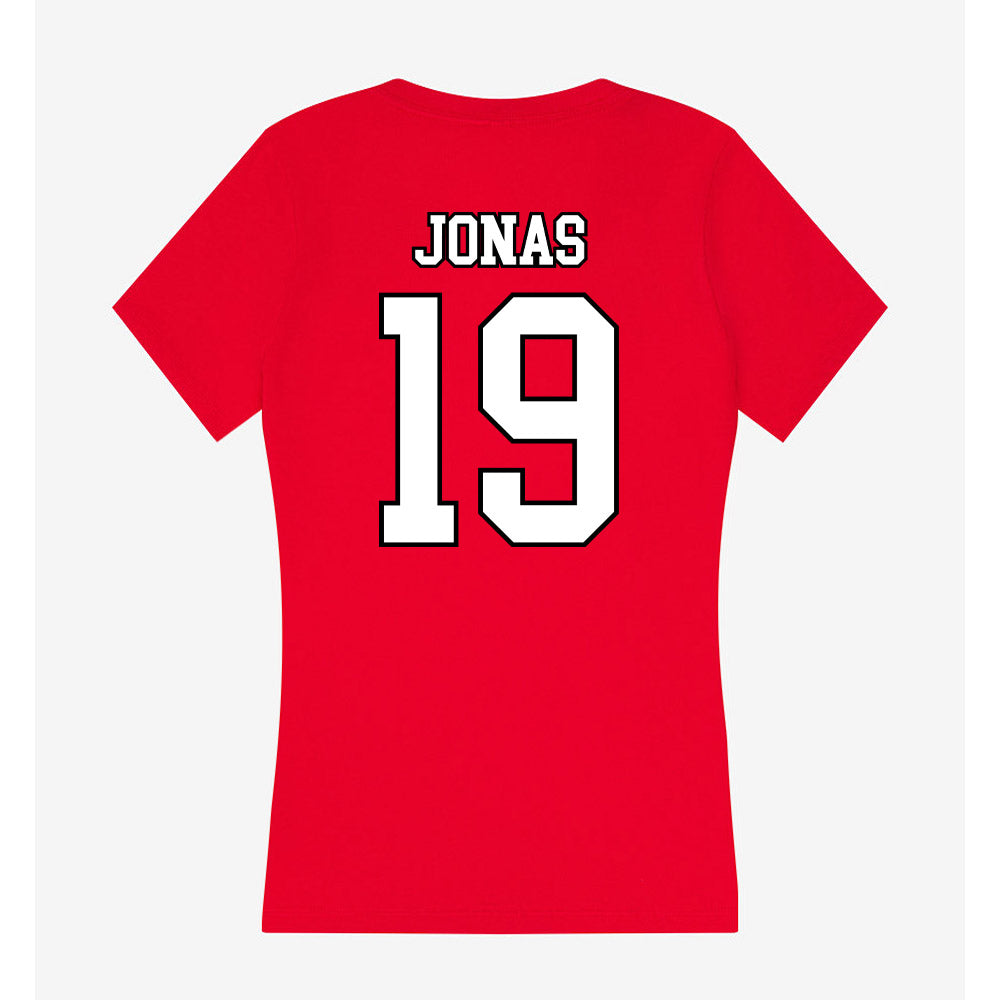 Youngstown State - NCAA Women's Lacrosse : Lauren Jonas - Women's V-Neck T-Shirt-1