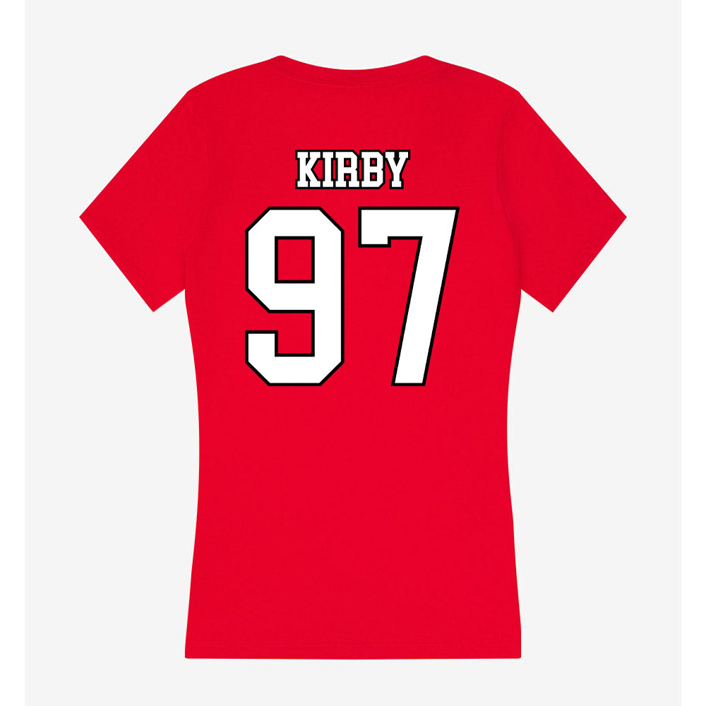 Youngstown State - NCAA Football : Dshawn Kirby - Women's V-Neck T-Shirt-1