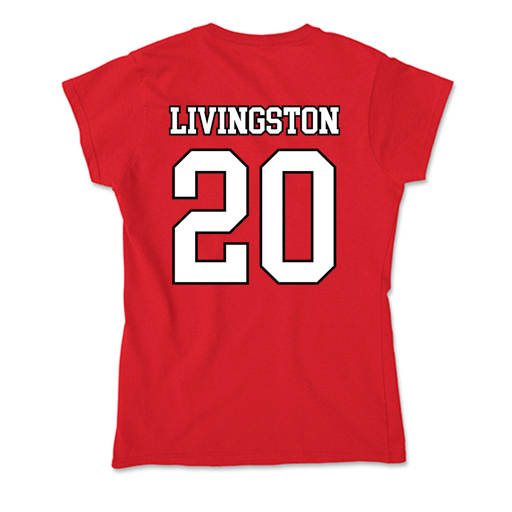 Youngstown State - NCAA Men's Basketball : Jamar Livingston - Soft Style Women’s T-Shirt-1