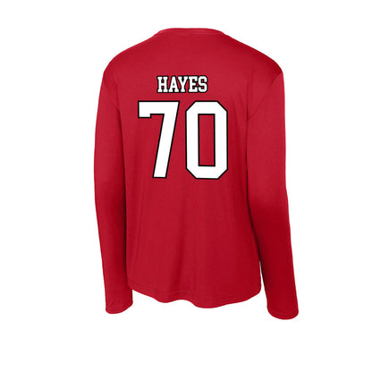 Youngstown State - NCAA Football : Robert Hayes - Activewear Long Sleeve T-Shirt-1