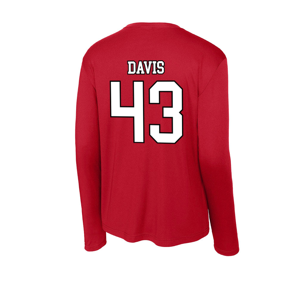 Youngstown State - NCAA Baseball : Braedon Davis - Activewear Long Sleeve T-Shirt-1