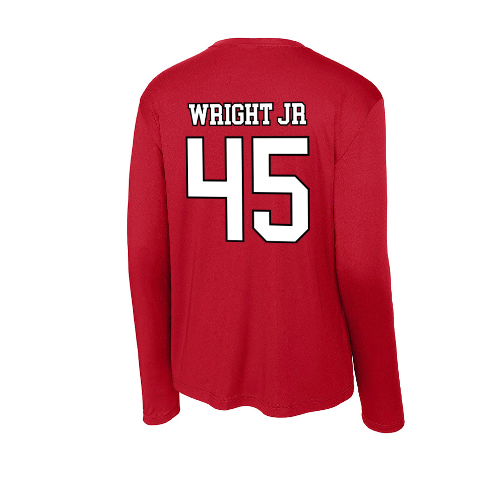 Youngstown State - NCAA Football : Mike Wright jr - Activewear Long Sleeve T-Shirt-1