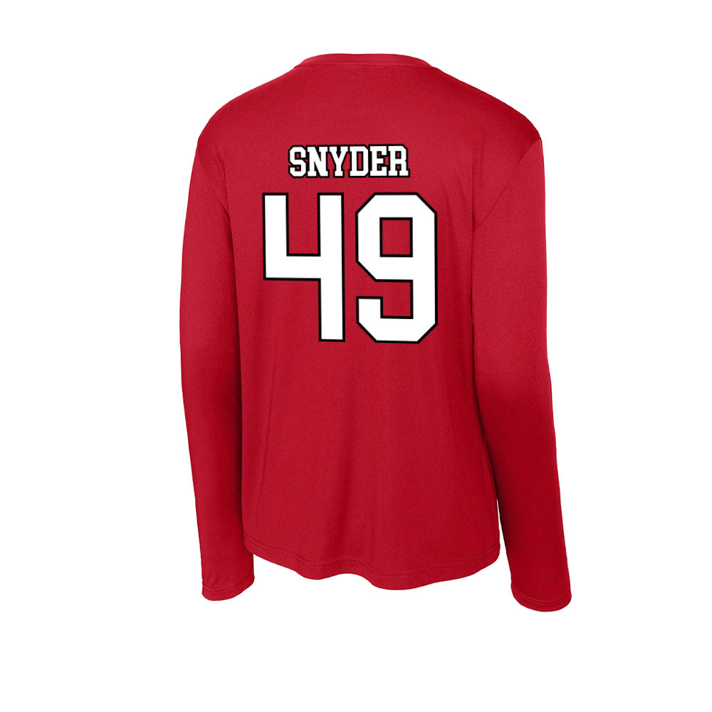 Youngstown State - NCAA Football : AJ Snyder - Activewear Long Sleeve T-Shirt-1