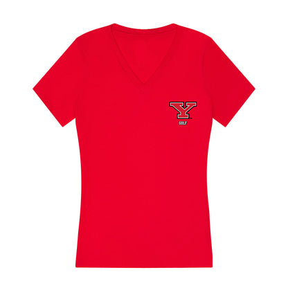 Youngstown State - NCAA Men's Golf : Jake Sylak - Women's V-Neck T-Shirt-0