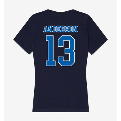 New Orleans - NCAA Women's Volleyball : Ania Anderson - Women's V-Neck T-Shirt-1