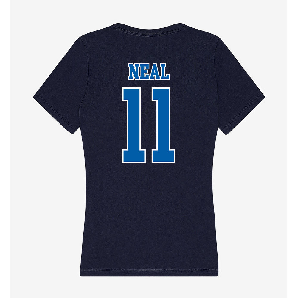 New Orleans - NCAA Beach Volleyball : Lindsey Neal - Women's V-Neck T-Shirt-1