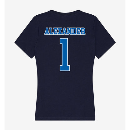New Orleans - NCAA Beach Volleyball : Lucianna Alexander - Women's V-Neck T-Shirt-1