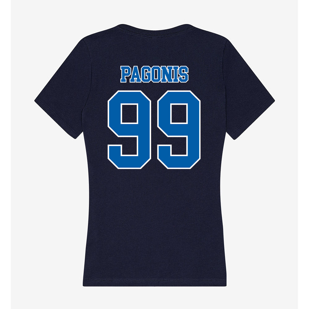 New Orleans - NCAA Men's Basketball : Panagiotis Pagonis - Women's V-Neck T-Shirt-1