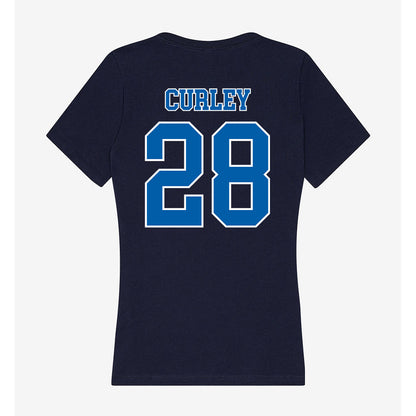 New Orleans - NCAA Baseball : Miles Curley - Women's V-Neck T-Shirt-1