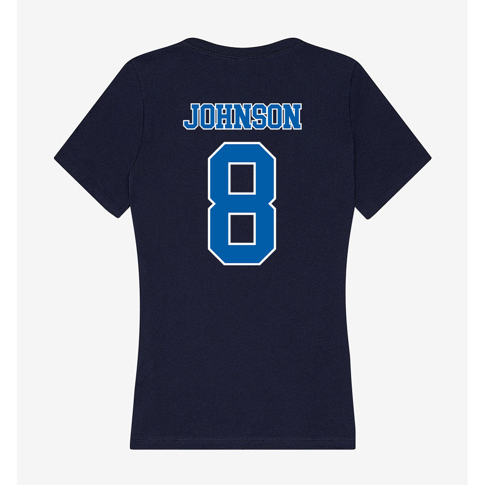 New Orleans - NCAA Women's Basketball : Mikayla Johnson - Women's V-Neck T-Shirt-1