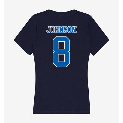 New Orleans - NCAA Women's Basketball : Mikayla Johnson - Women's V-Neck T-Shirt-1