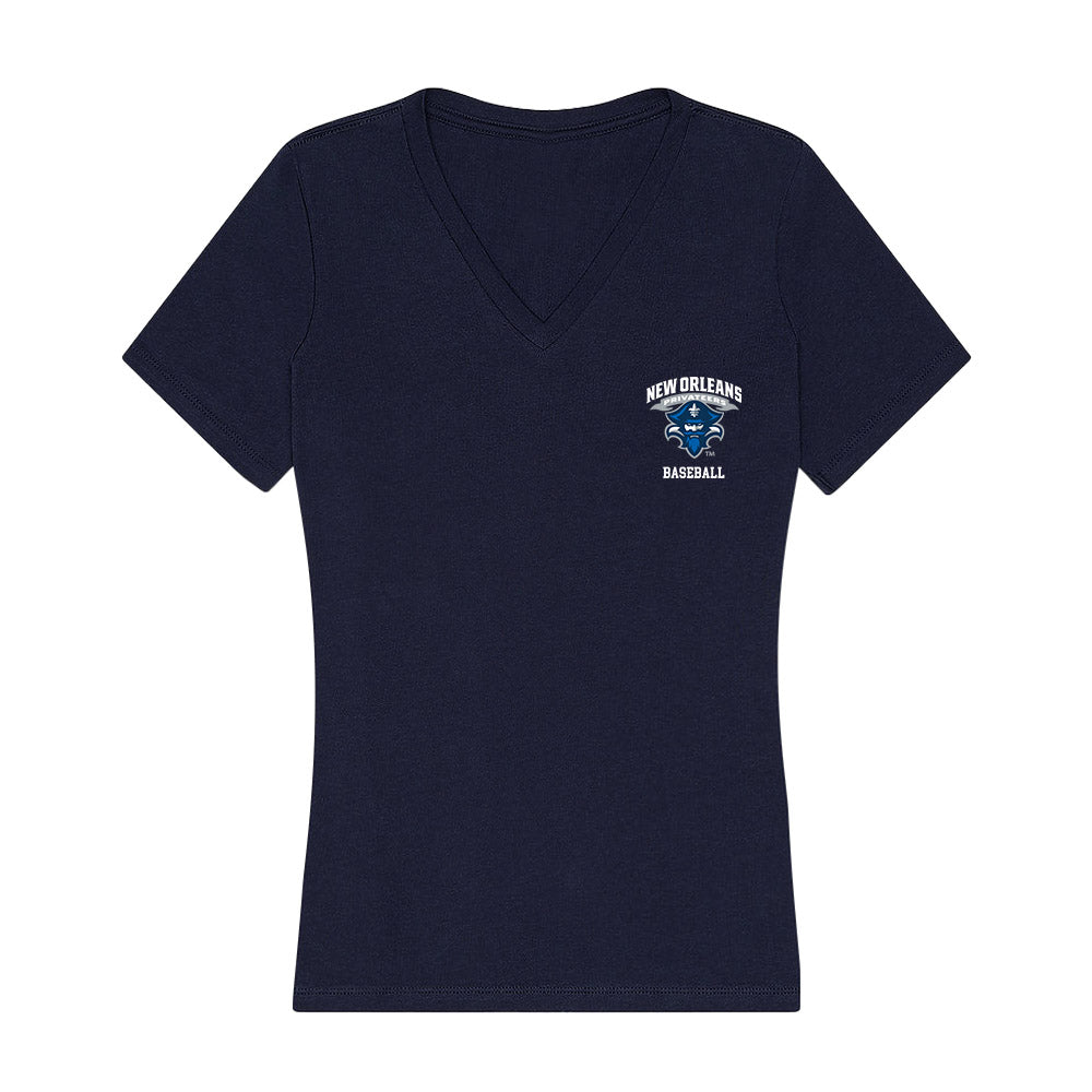 New Orleans - NCAA Baseball : Dathan Cummings - Women's V-Neck T-Shirt-0
