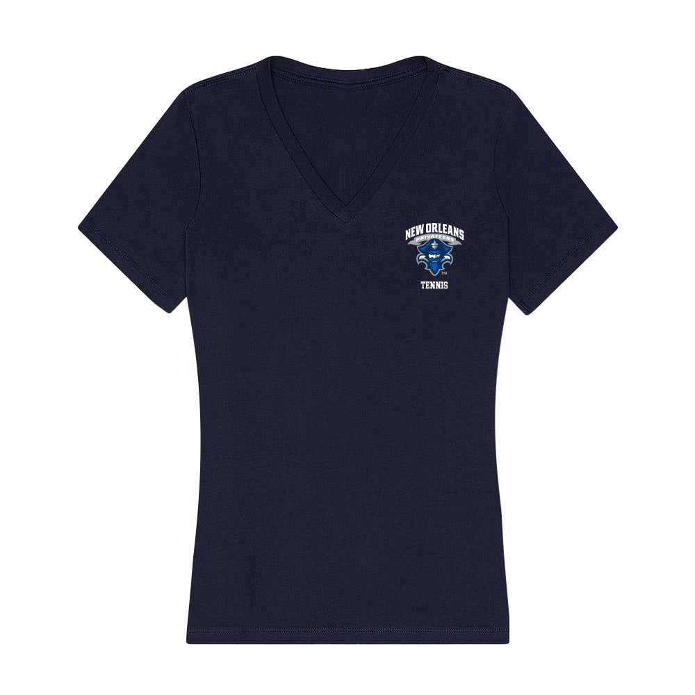 New Orleans - NCAA Men's Tennis : Marius Gyllerup - Women's V-Neck T-Shirt-0