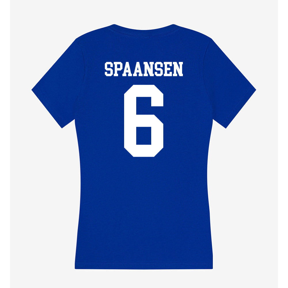 Texas A&M Corpus Christi - NCAA Beach Volleyball : Tess Spaansen - Women's V-Neck T-Shirt-1