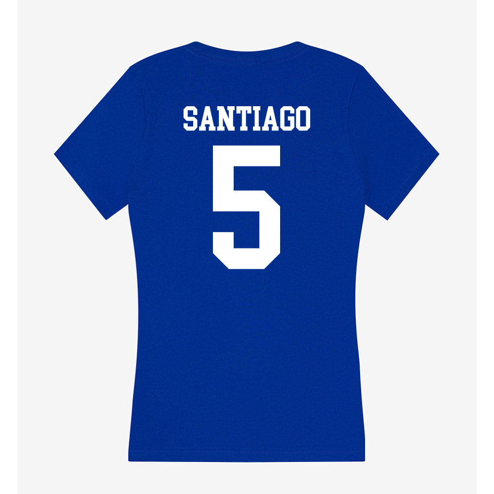 Texas A&M Corpus Christi - NCAA Softball : Kayla Santiago - Women's V-Neck T-Shirt-1