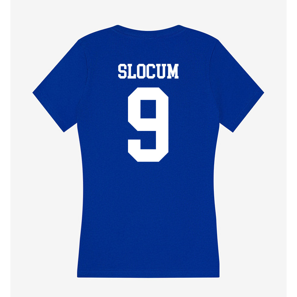 Texas A&M Corpus Christi - NCAA Women's Basketball : Trinity Slocum - Women's V-Neck T-Shirt-1