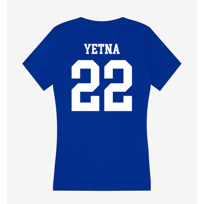 Texas A&M Corpus Christi - NCAA Men's Basketball : Franck Yetna - Women's V-Neck T-Shirt-1