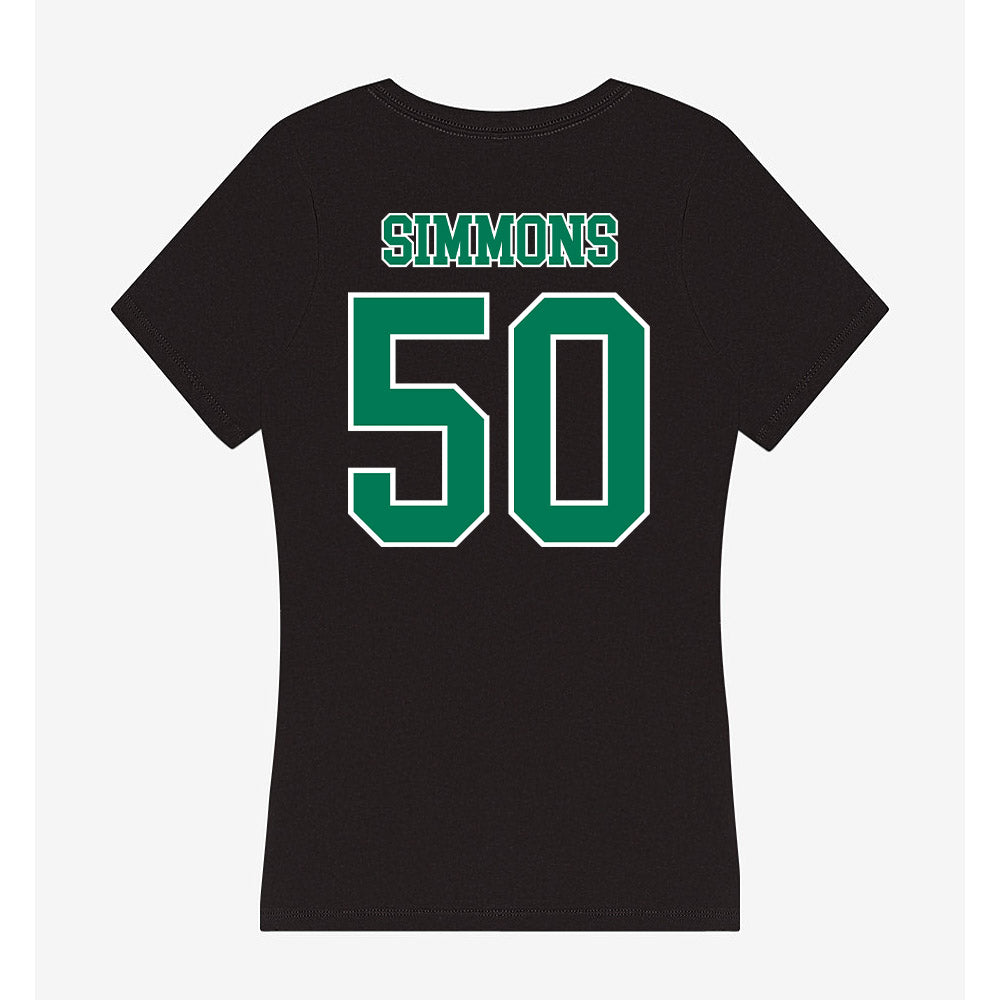 Norfolk State - NCAA Football : Damarion Simmons - Women's V-Neck T-Shirt-1