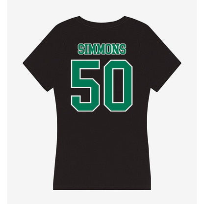 Norfolk State - NCAA Football : Damarion Simmons - Women's V-Neck T-Shirt-1