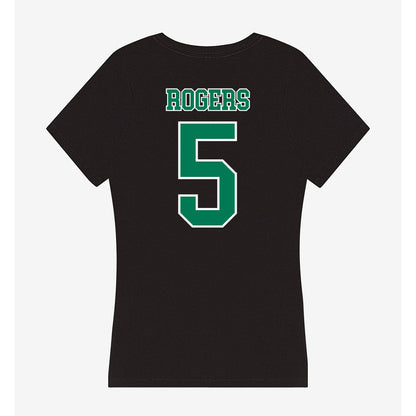 Norfolk State - NCAA Women's Basketball : Iyanna Rogers - Women's V-Neck T-Shirt-1