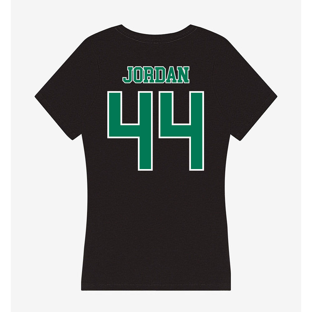 Norfolk State - NCAA Football : Devin Jordan - Women's V-Neck T-Shirt-1