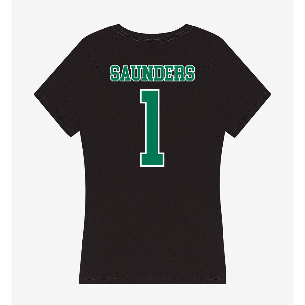 Norfolk State - NCAA Football : Jordan Saunders - Women's V-Neck T-Shirt-1