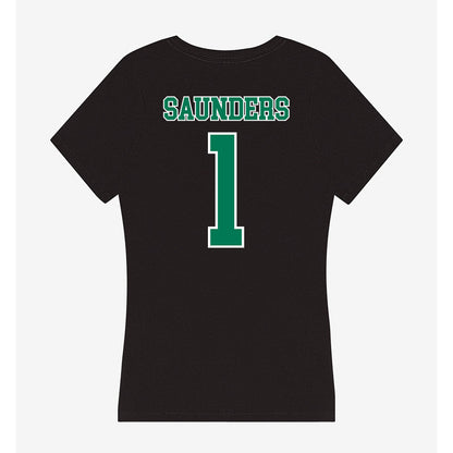 Norfolk State - NCAA Football : Jordan Saunders - Women's V-Neck T-Shirt-1