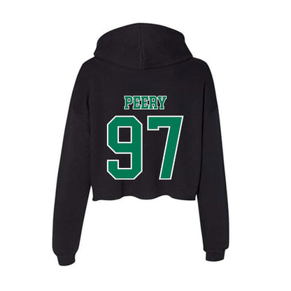 Norfolk State - NCAA Football : Marco Peery - Women's Crop Fleece Hooded Sweatshirt-1