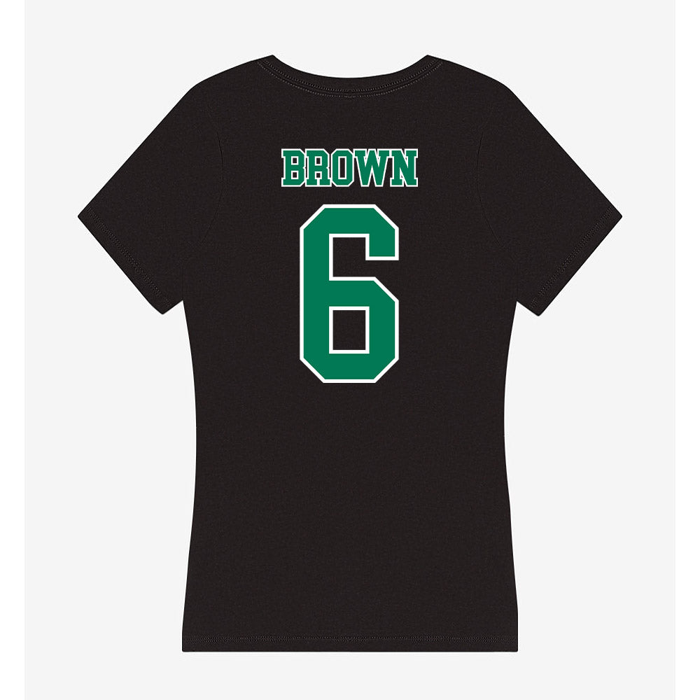 Norfolk State - NCAA Football : Jihad Brown - Women's V-Neck T-Shirt-1