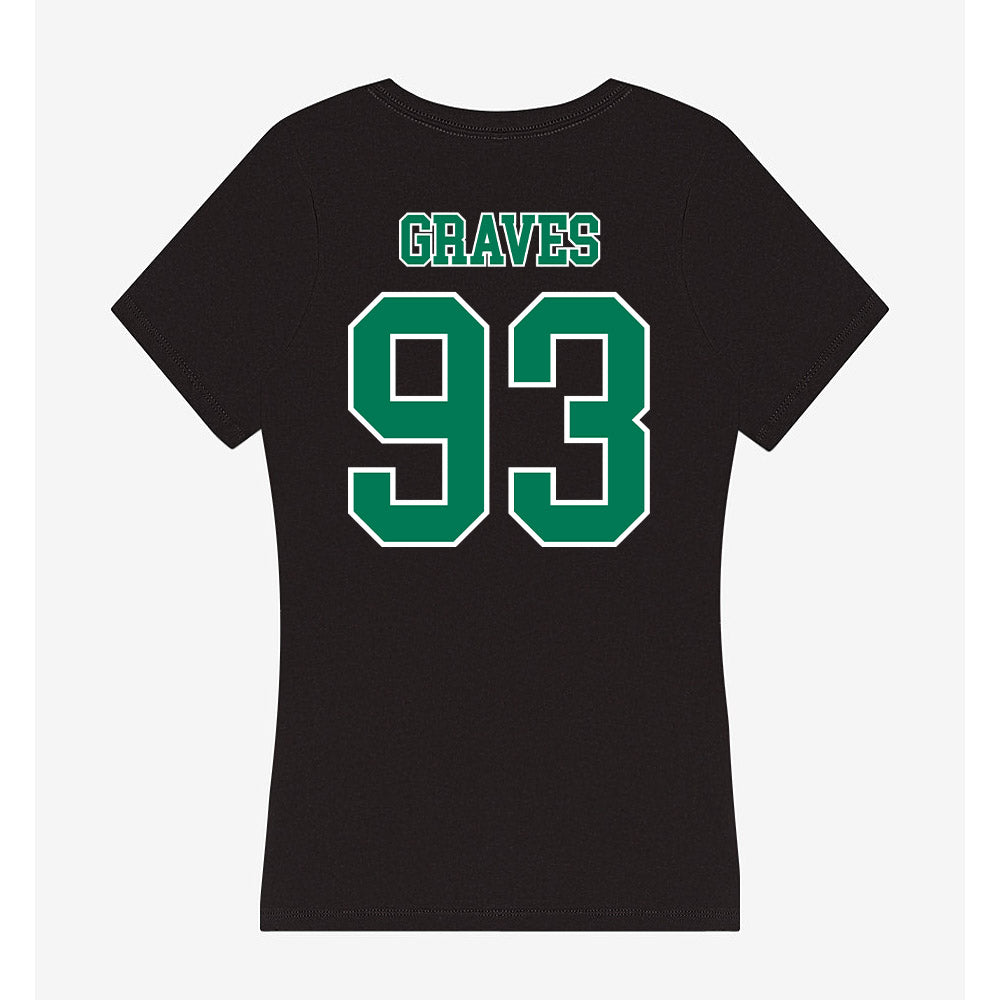 Norfolk State - NCAA Football : Jaylen Graves - Women's V-Neck T-Shirt-1