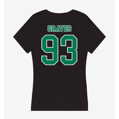 Norfolk State - NCAA Football : Jaylen Graves - Women's V-Neck T-Shirt-1
