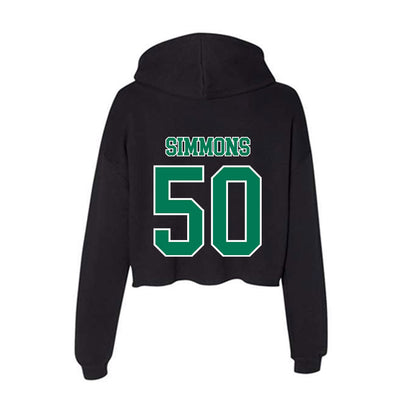 Norfolk State - NCAA Football : Damarion Simmons - Women's Crop Fleece Hoodie-1