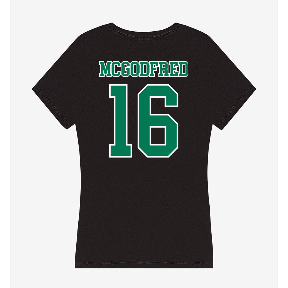 Norfolk State - NCAA Football : Mayoy McGodfred - Women's V-Neck T-Shirt-1
