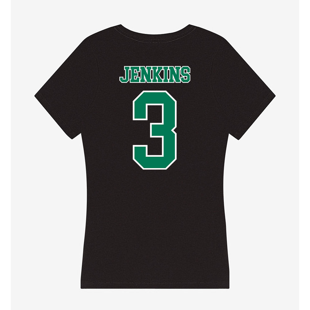 Norfolk State - NCAA Men's Basketball : Mykel Jenkins - Women's V-Neck T-Shirt-1