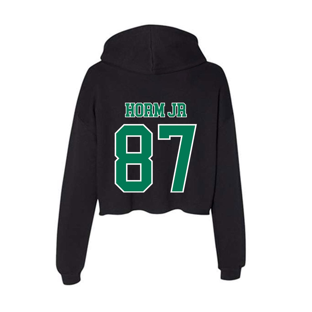 Norfolk State - NCAA Football : Jordan Horm jr - Women's Crop Fleece Hooded Sweatshirt-1