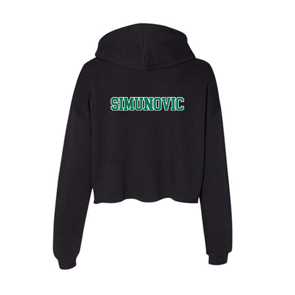 Norfolk State - NCAA Men's Tennis : Dominik Simunovic - Women's Crop Fleece Hoodie-1