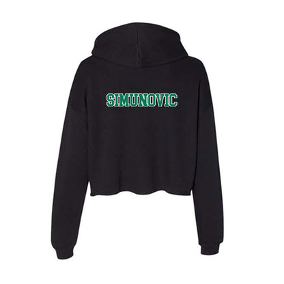 Norfolk State - NCAA Men's Tennis : Dominik Simunovic - Women's Crop Fleece Hoodie-1
