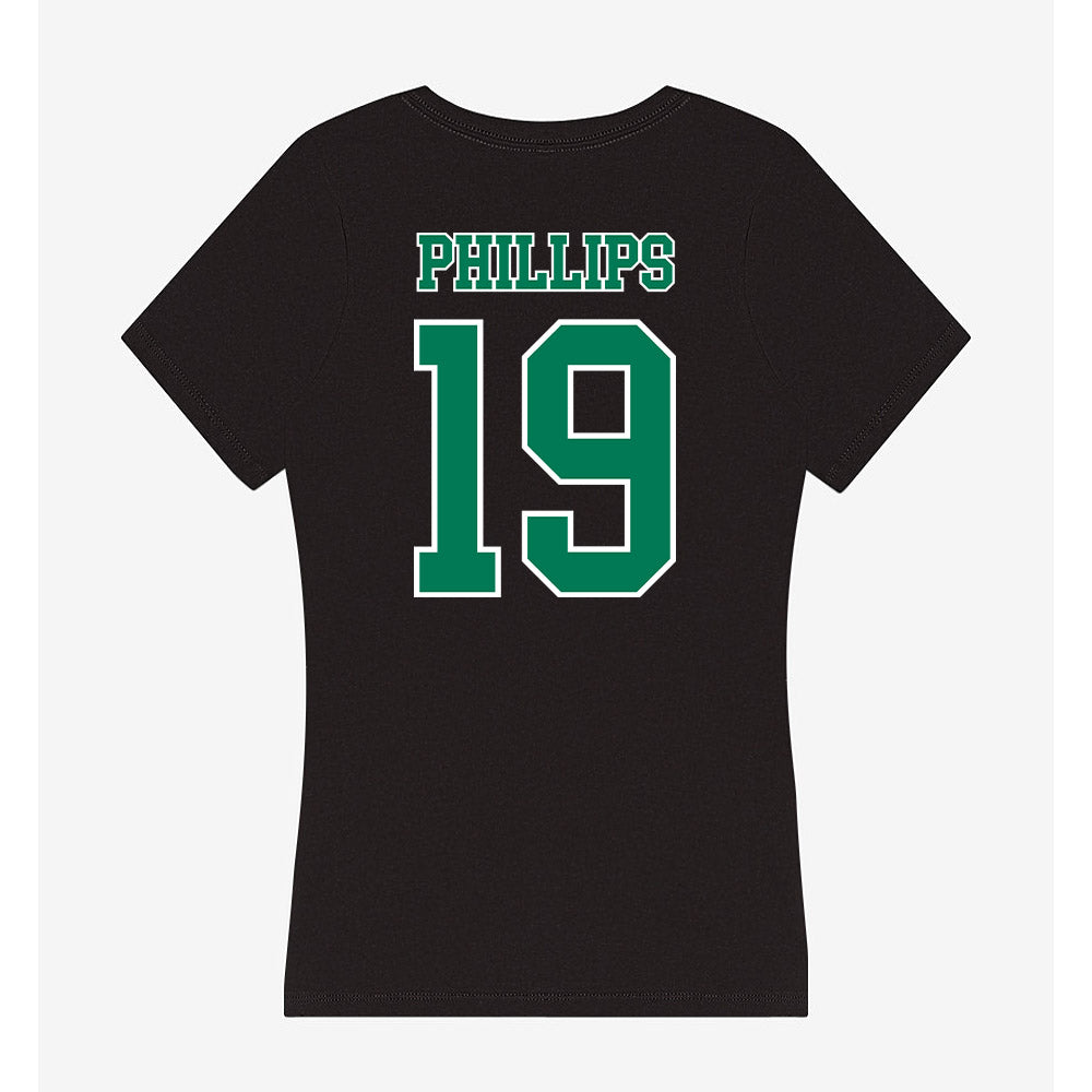 Norfolk State - NCAA Women's Volleyball : Kailia Phillips - Women's V-Neck T-Shirt-1