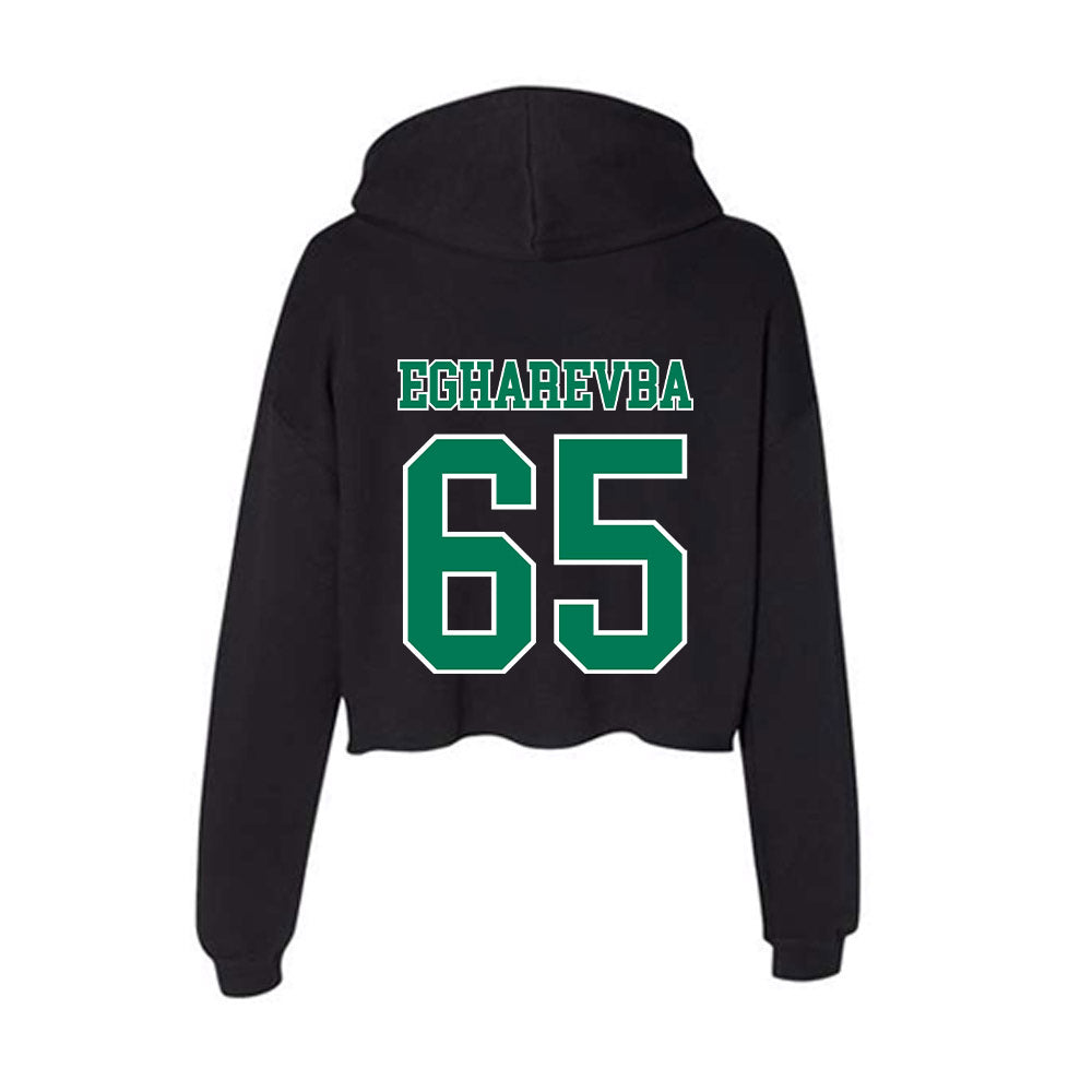 Norfolk State - NCAA Football : Samuel Egharevba - Women's Crop Fleece Hoodie-1