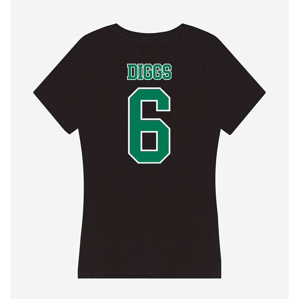 Norfolk State - NCAA Football : Keontae Diggs - Women's V-Neck T-Shirt-1