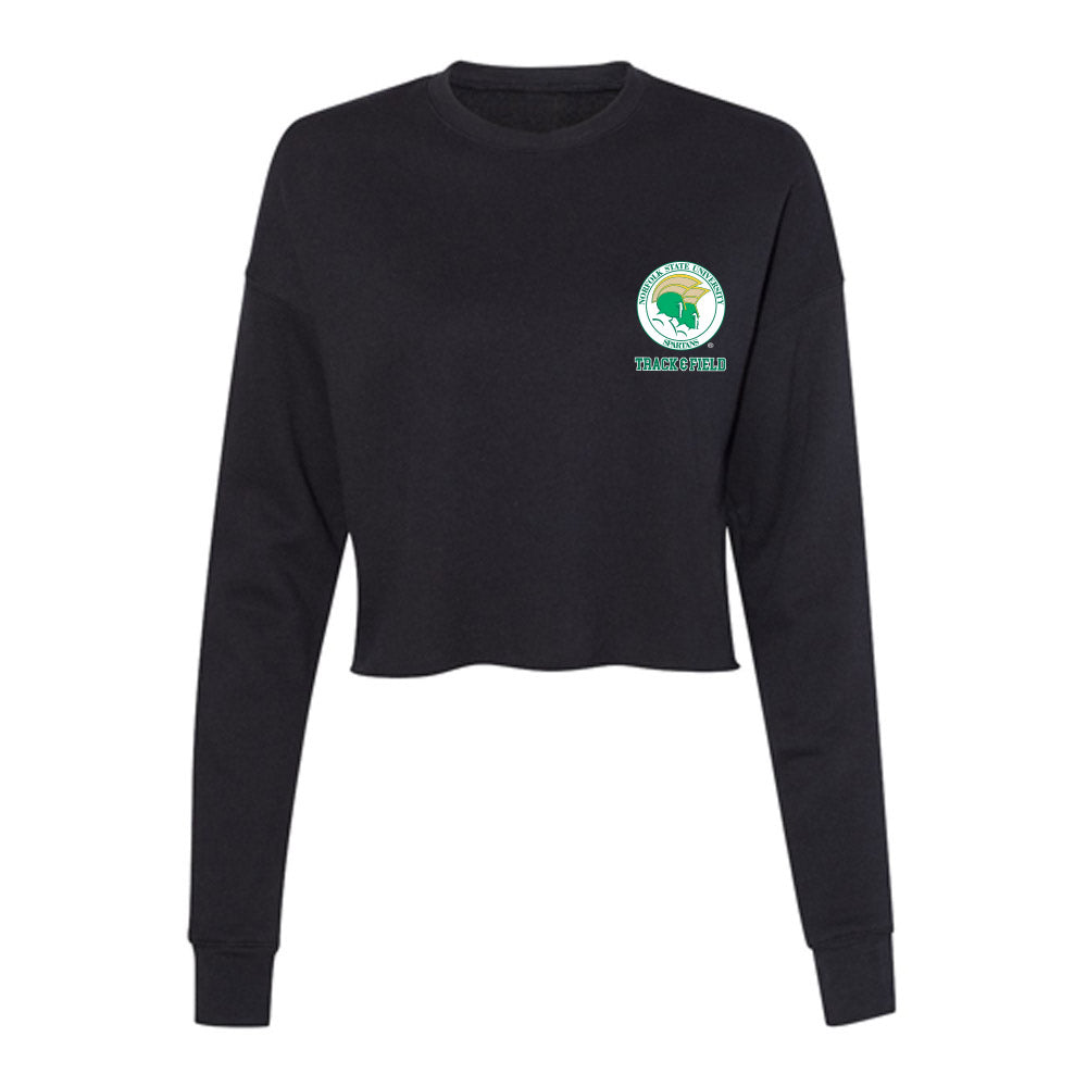Norfolk State - NCAA Men's Track & Field : Xavier Mcgreal - Women's Cropped Crew Fleece-0