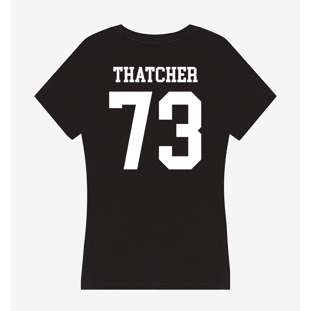 UW River Falls - NCAA Football : Grayden Thatcher - Women's V-Neck T-Shirt-1