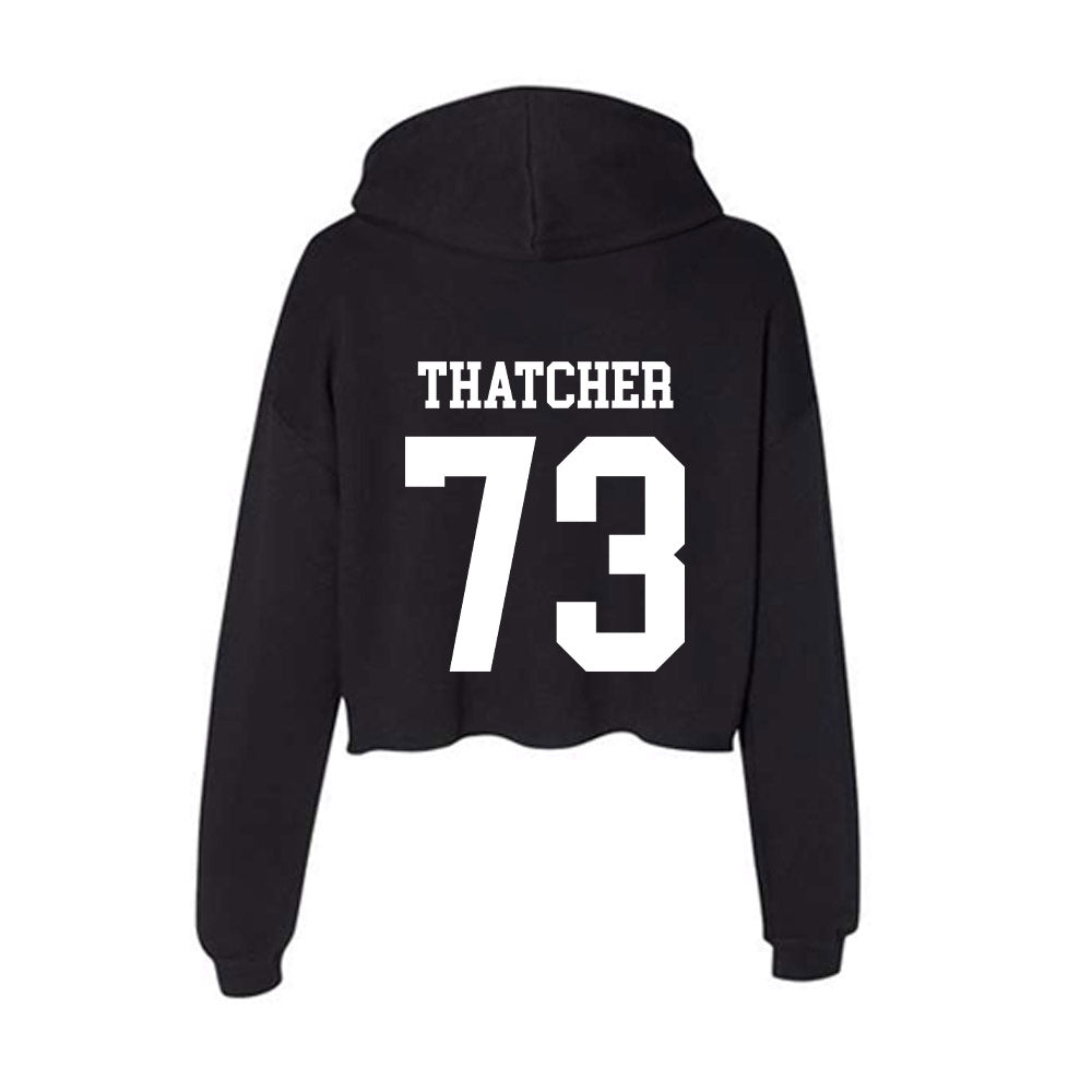 UW River Falls - NCAA Football : Grayden Thatcher - Women's Crop Fleece Hoodie-1