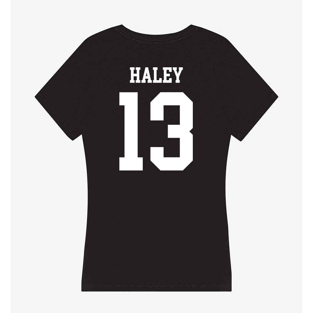 UW River Falls - NCAA Women's Soccer : Emma Haley - Women's V-Neck T-Shirt-1