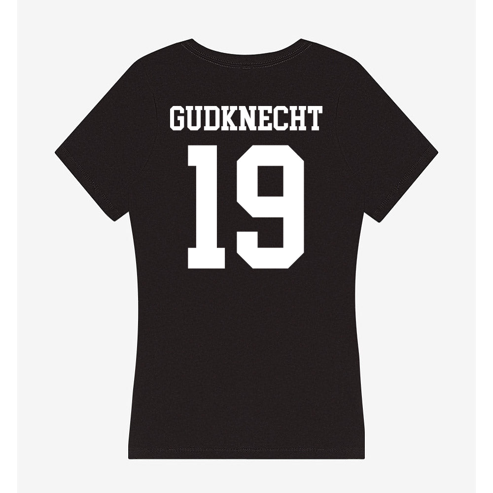 UW River Falls - NCAA Women's Volleyball : Hannah Gudknecht - Women's V-Neck T-Shirt-1