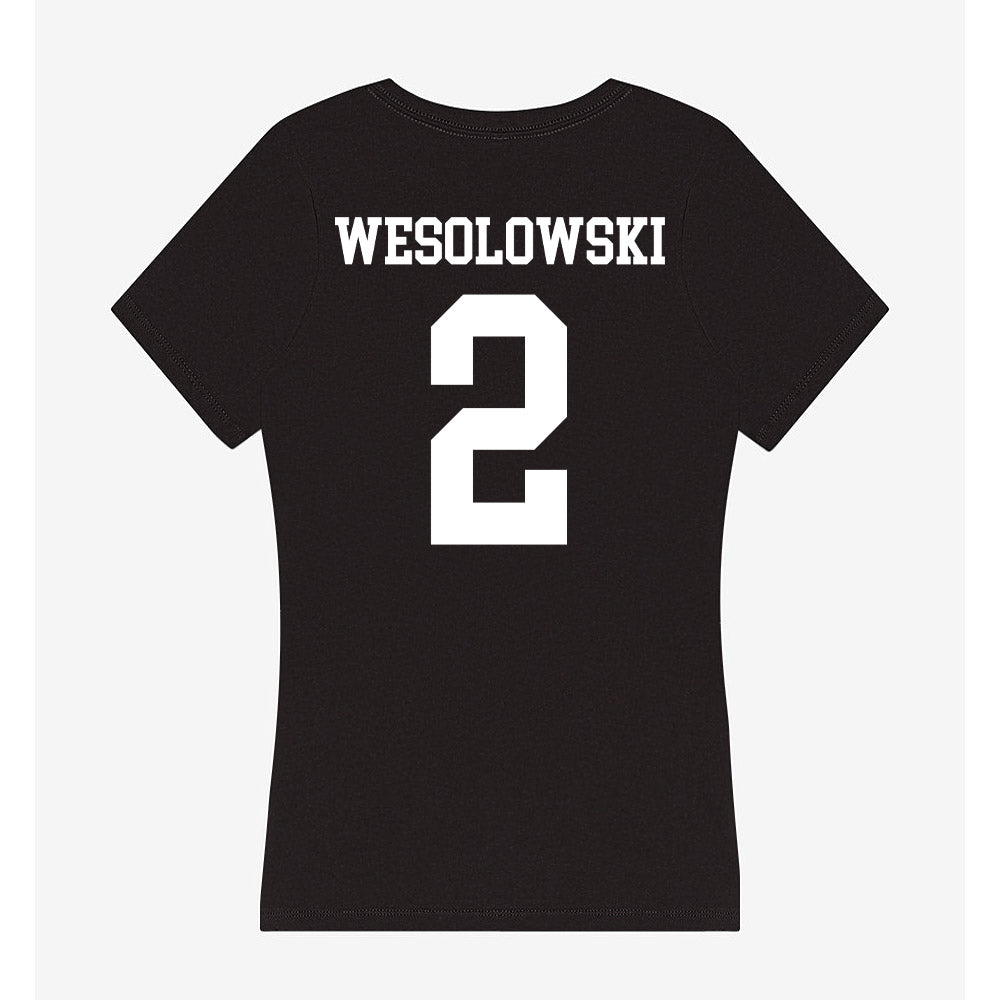 UW River Falls - NCAA Football : Ben Wesolowski - Women's V-Neck T-Shirt-1