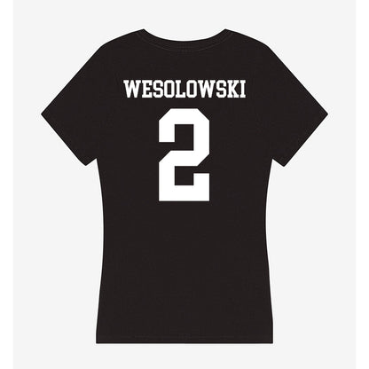 UW River Falls - NCAA Football : Ben Wesolowski - Women's V-Neck T-Shirt-1